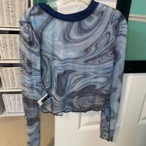 SHEIN mesh long sleeve